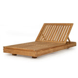 Ava Teak Outpost Sunlounger - 1m
