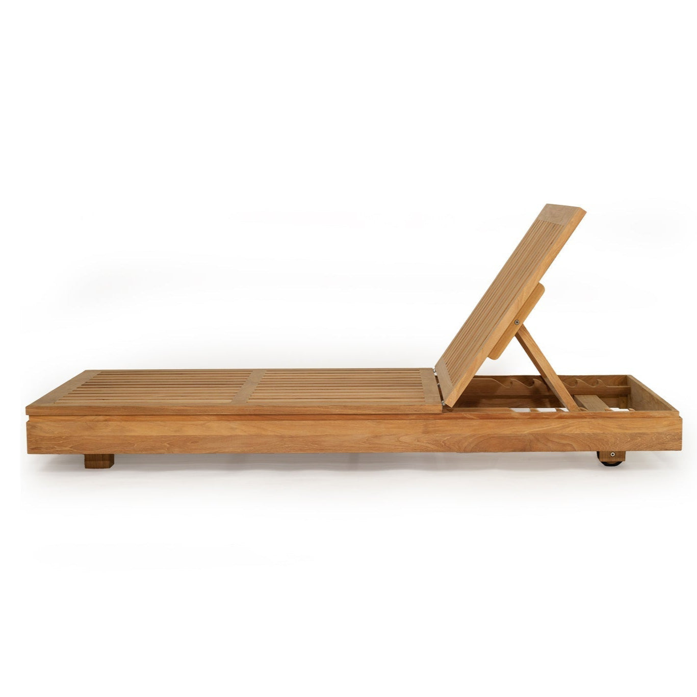 Ava Teak Outpost Sunlounger - 1m