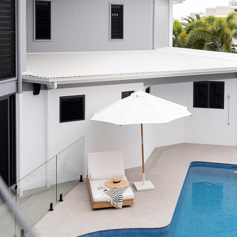 Ava Teak Outpost Sunlounger - 1m