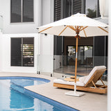 Ava Teak Outpost Sunlounger - 1m