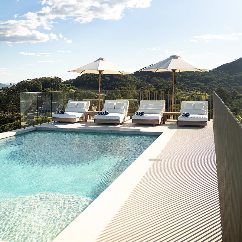 Ava Teak Outpost Sunlounger - 1m