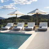 Ava Teak Outpost Sunlounger - 1m