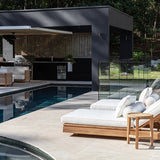 Ava Teak Outpost Sunlounger - 1m
