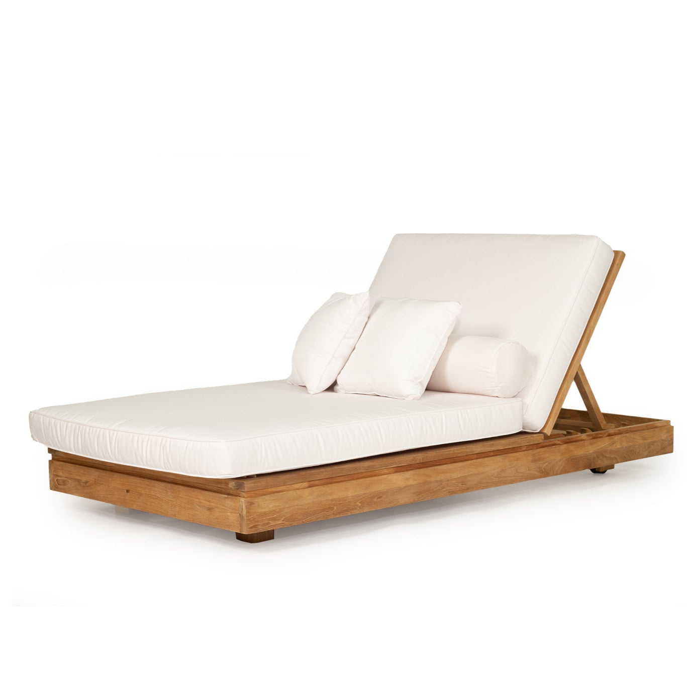 Ava Teak Outpost Sunlounger - 1m
