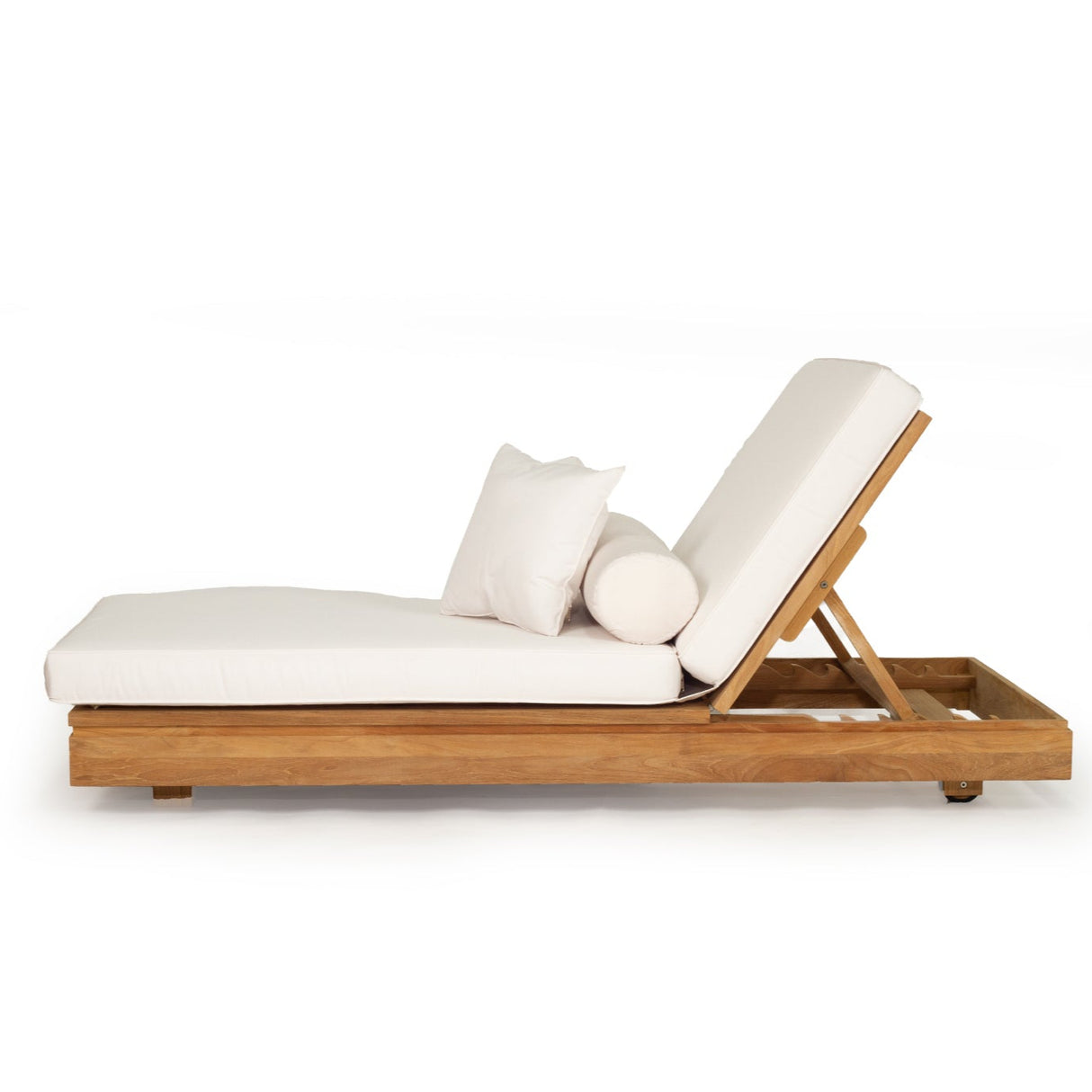 Ava Teak Outpost Sunlounger - 1m