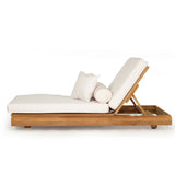 Ava Teak Outpost Sunlounger - 1m