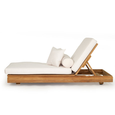 Ava Teak Outpost Sunlounger - 1m