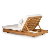 Ava Teak Outpost Sunlounger - 1m