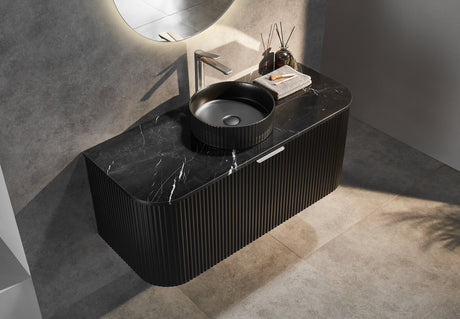 Avalon Wall Hung Vanity 1200mm (Single Bowl/Matte Black)