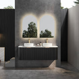 Avalon Wall Hung Vanity 1500mm (Double Bowl/Matte Black)
