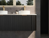 Avalon Wall Hung Vanity 1500mm (Double Bowl/Matte Black)