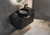 Avalon Wall Hung Vanity 600mm (Matte Black)