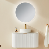 Avalon Wall Hung Vanity 600mm (Matte White)