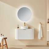 Avalon Wall Hung Vanity 600mm (Matte White)