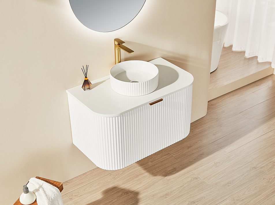 Avalon Wall Hung Vanity (Matte White)