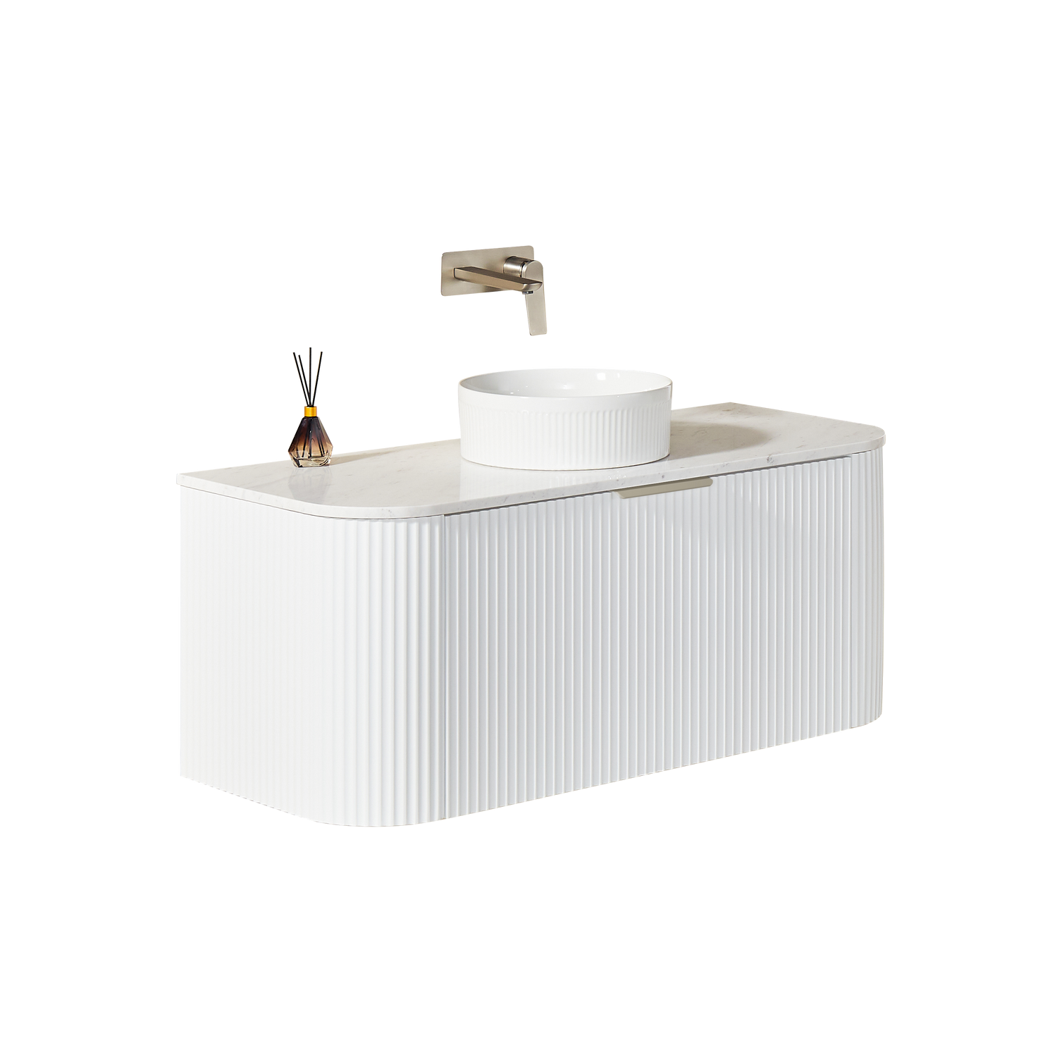 Avalon Wall Hung Vanity (Matte White)
