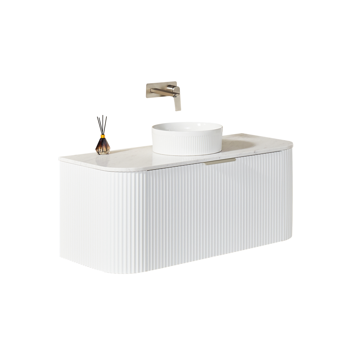Avalon Wall Hung Vanity (Matte White)