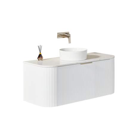 Avalon Wall Hung Vanity (Matte White)
