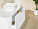 Avalon Wall Hung Vanity (Matte White)