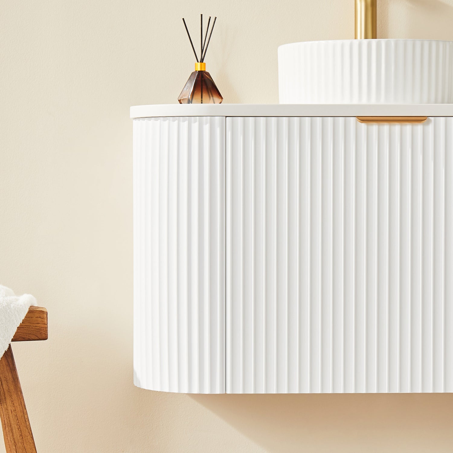 Avalon Wall Hung Vanity (Matte White)