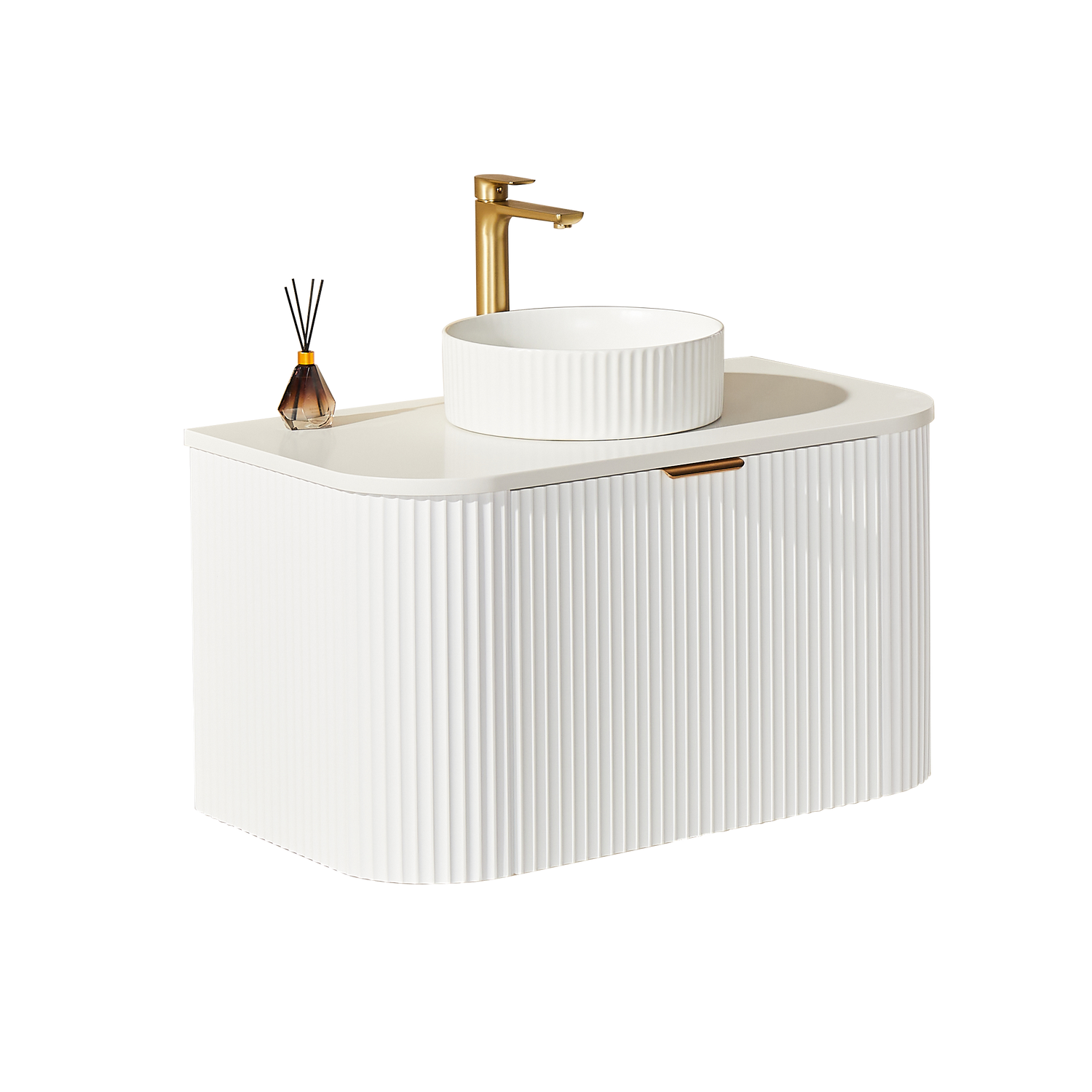 Avalon Wall Hung Vanity (Matte White)