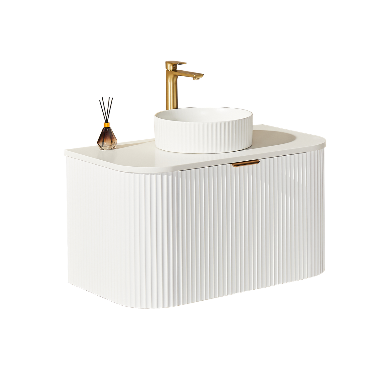 Avalon Wall Hung Vanity (Matte White)
