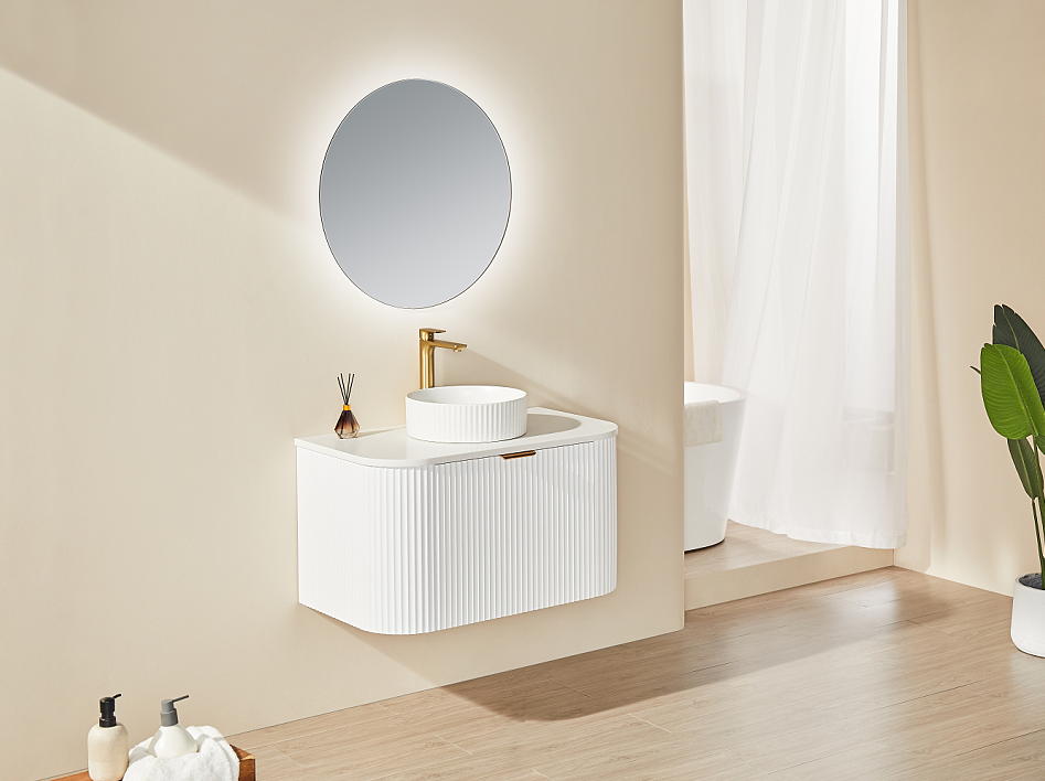 Avalon Wall Hung Vanity (Matte White)