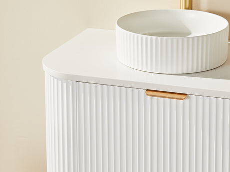 Avalon Wall Hung Vanity double bowl (Matte White) 