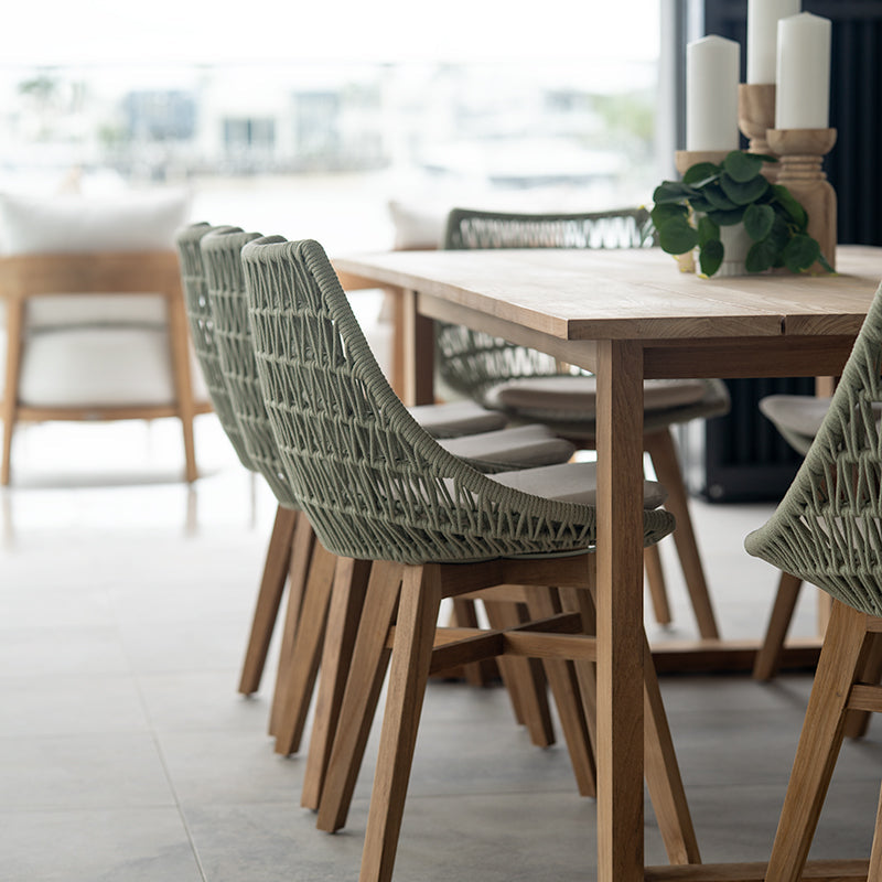 Avoca A-Grade teak Outdoor Dining Table – 2.4m