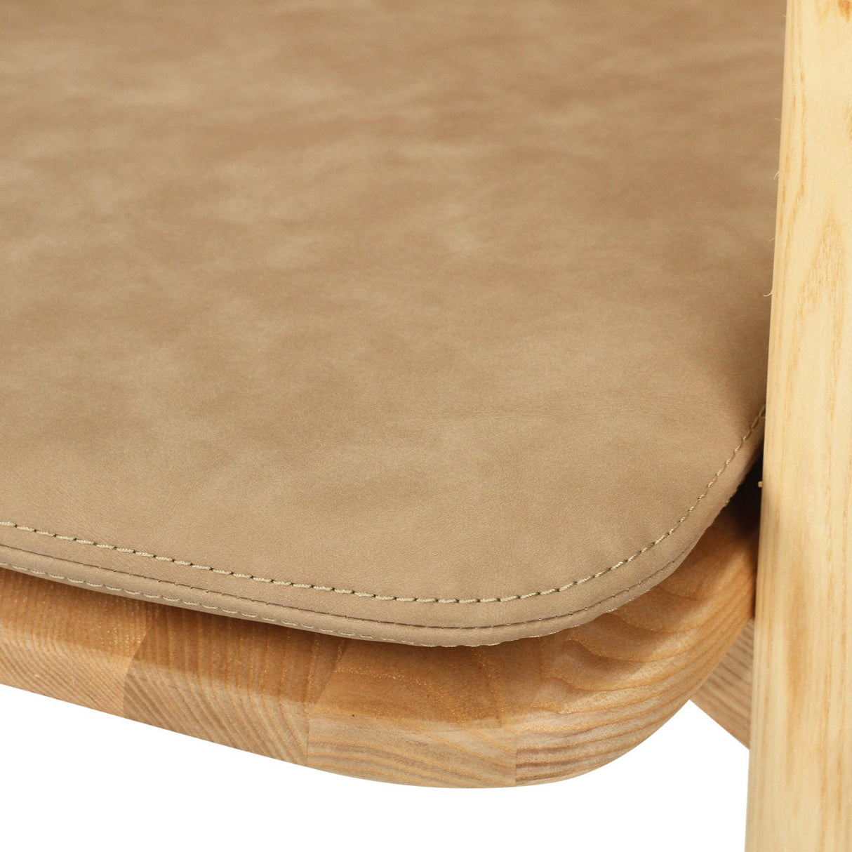 Axle Dining Chair - Seat Cushion - PU Durable - Light Khaki