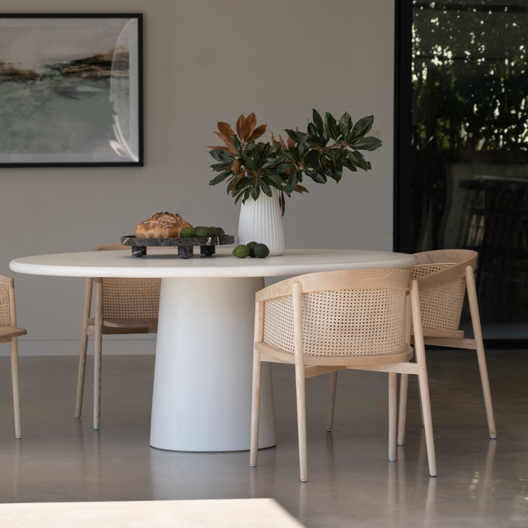 Axle Solid Ash Wood Dining Chair - Natural