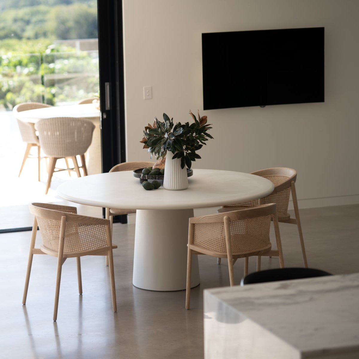 Axle Solid Ash Wood Dining Chair - Natural