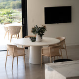 Axle Solid Ash Wood Dining Chair - Natural