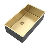 Axon Brushed Gold Kitchen Sink 77S (770x440x220)