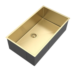 Axon Brushed Gold Kitchen Sink 77S (770x440x220)