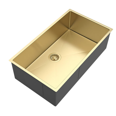 Axon Brushed Gold Kitchen Sink 77S (770x440x220)