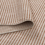 Berno Pink Ivory Loop Stripes Rug - B002