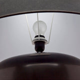Picasso Table Lamp - Black w Black Shade