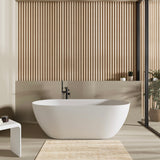Ellips Slim Acrylic Free Standing None Overflow Bathtub LK-EL