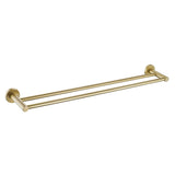 Ideal Double Towel Rail 600/750/900mm (Brushed Gold)