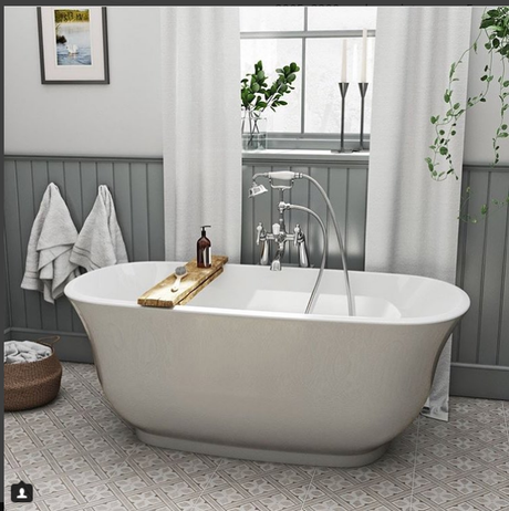 BADEN Freestanding Bathtub Overflow 1700mm/1500mm