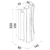 BAGOTA: City Series LED Tri-CCT Interior Curved Shape Dimmable Wall Light