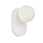 BALLE: Interior Round Opal Diffuser with Oblong Base Wall Lights