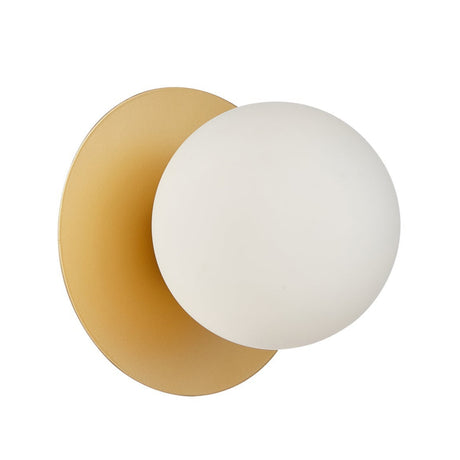 BALLE: Interior Round Opal Diffuser with Round Base Wall Lights