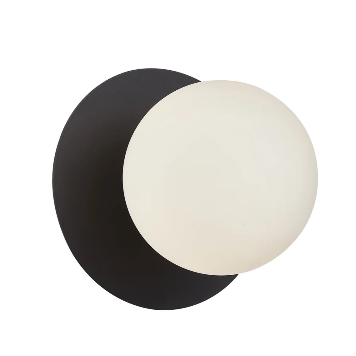 BALLE: Interior Round Opal Diffuser with Round Base Wall Lights