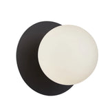 BALLE: Interior Round Opal Diffuser with Round Base Wall Lights