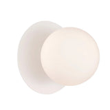 BALLE: Interior Round Opal Diffuser with Round Base Wall Lights