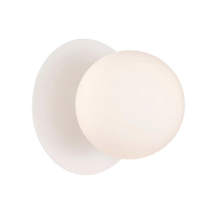 BALLE: Interior Round Opal Diffuser with Round Base Wall Lights