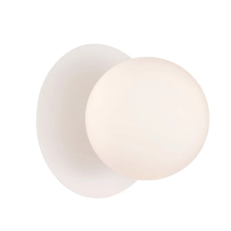 BALLE: Interior Round Opal Diffuser with Round Base Wall Lights