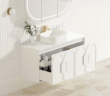 BALMORAL Mark II Wall Hung Vanity Matte White 